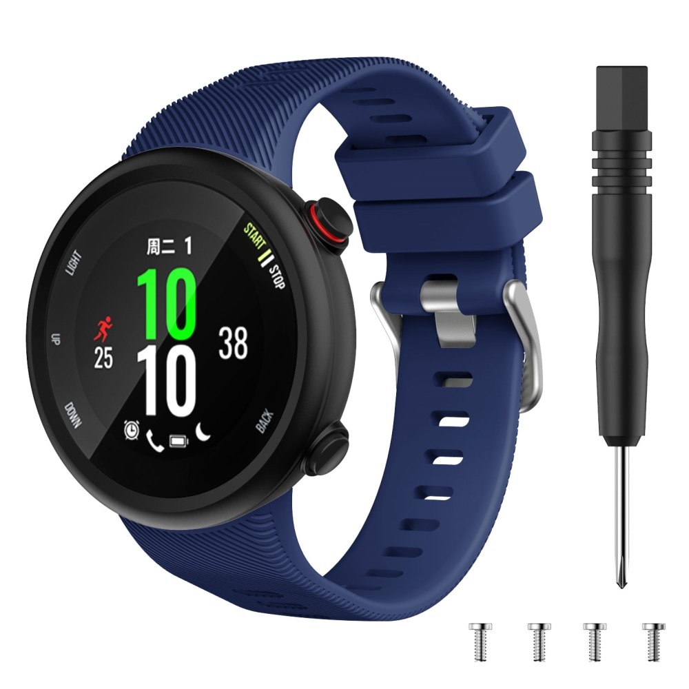 Cinturino in silicone per Garmin Forerunner 45, Blu