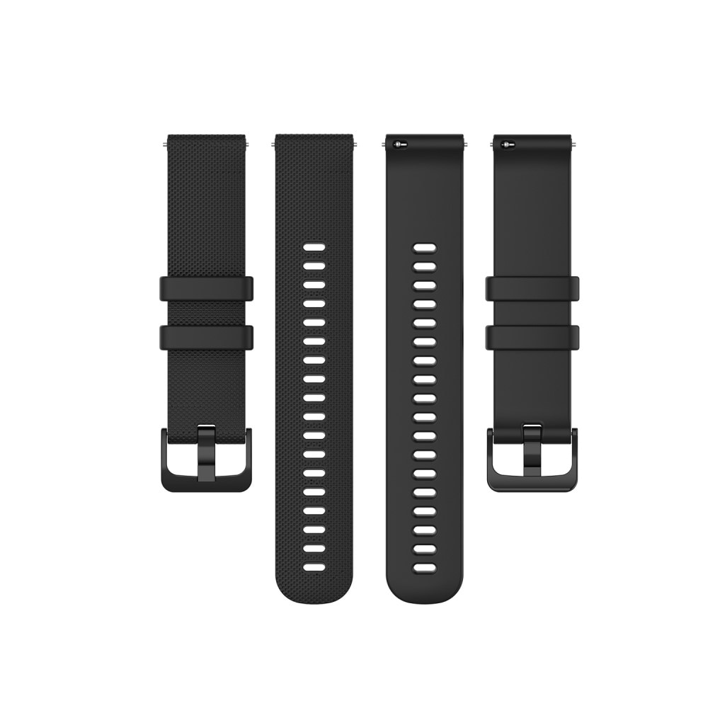 Cinturino in silicone per Garmin Vivoactive 4, nero