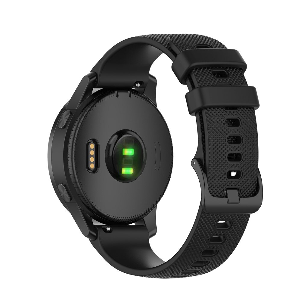 Cinturino in silicone per Garmin Vivoactive 4, nero