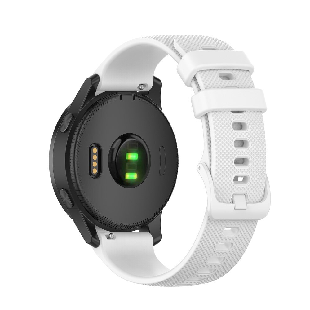 Cinturino in silicone per Garmin Vivoactive 4, bianco