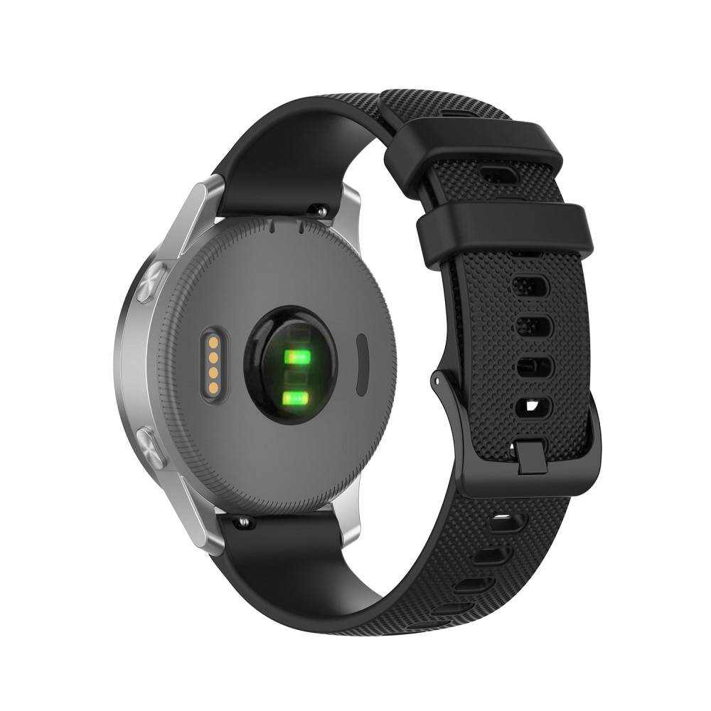 Cinturino in silicone per Garmin Vivoactive 4s, nero