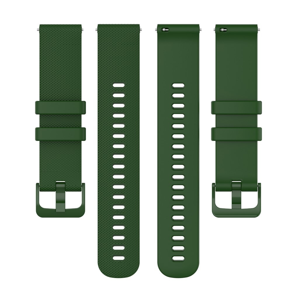 Cinturino in silicone Garmin Vivomove 3s verde scuro