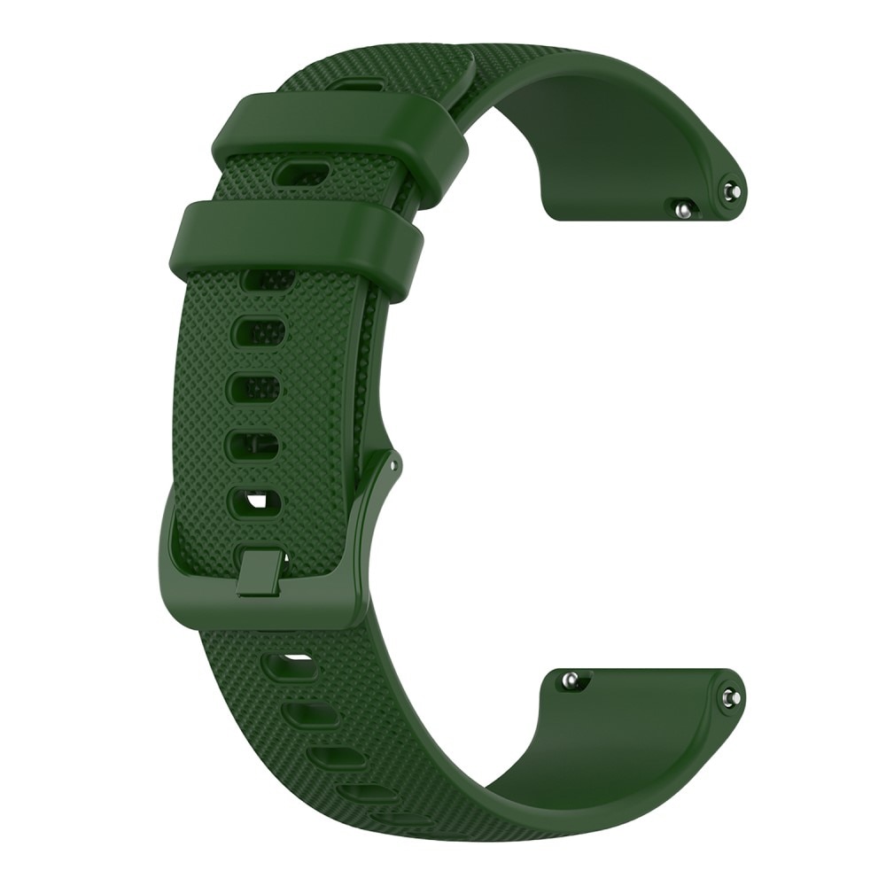 Cinturino in silicone Garmin Vivoactive 4s verde scuro