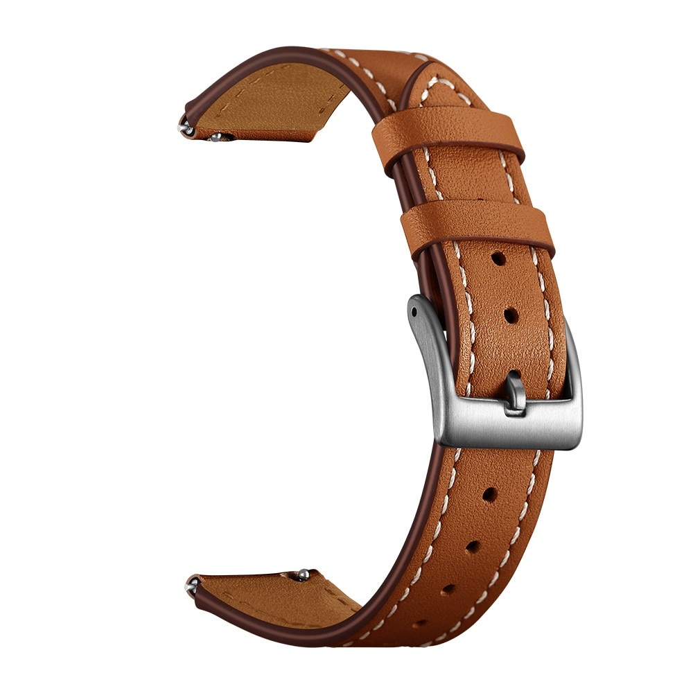 Cinturino in pelle Withings ScanWatch Light marrone