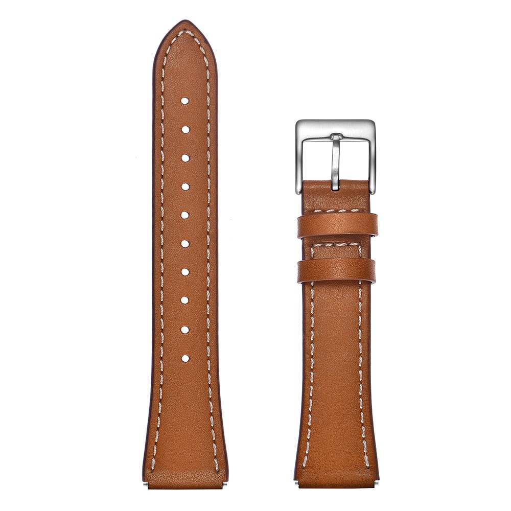 Cinturino in pelle Withings ScanWatch Light marrone