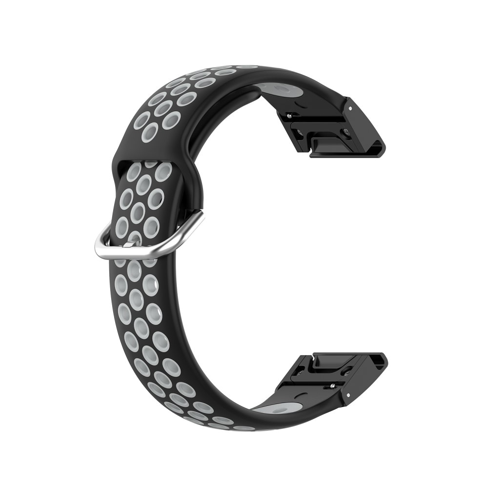 Cinturino Sport in Silicone Garmin Fenix 5S/5S Plus/6S/6S Pro/7S Nero