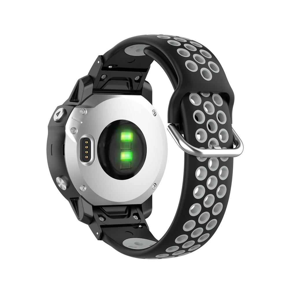 Cinturino Sport in Silicone Garmin Fenix 6S Nero