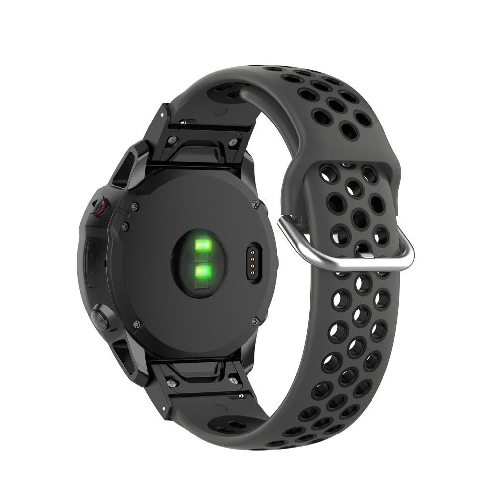 Cinturino Sport in Silicone Garmin Fenix 6X nero