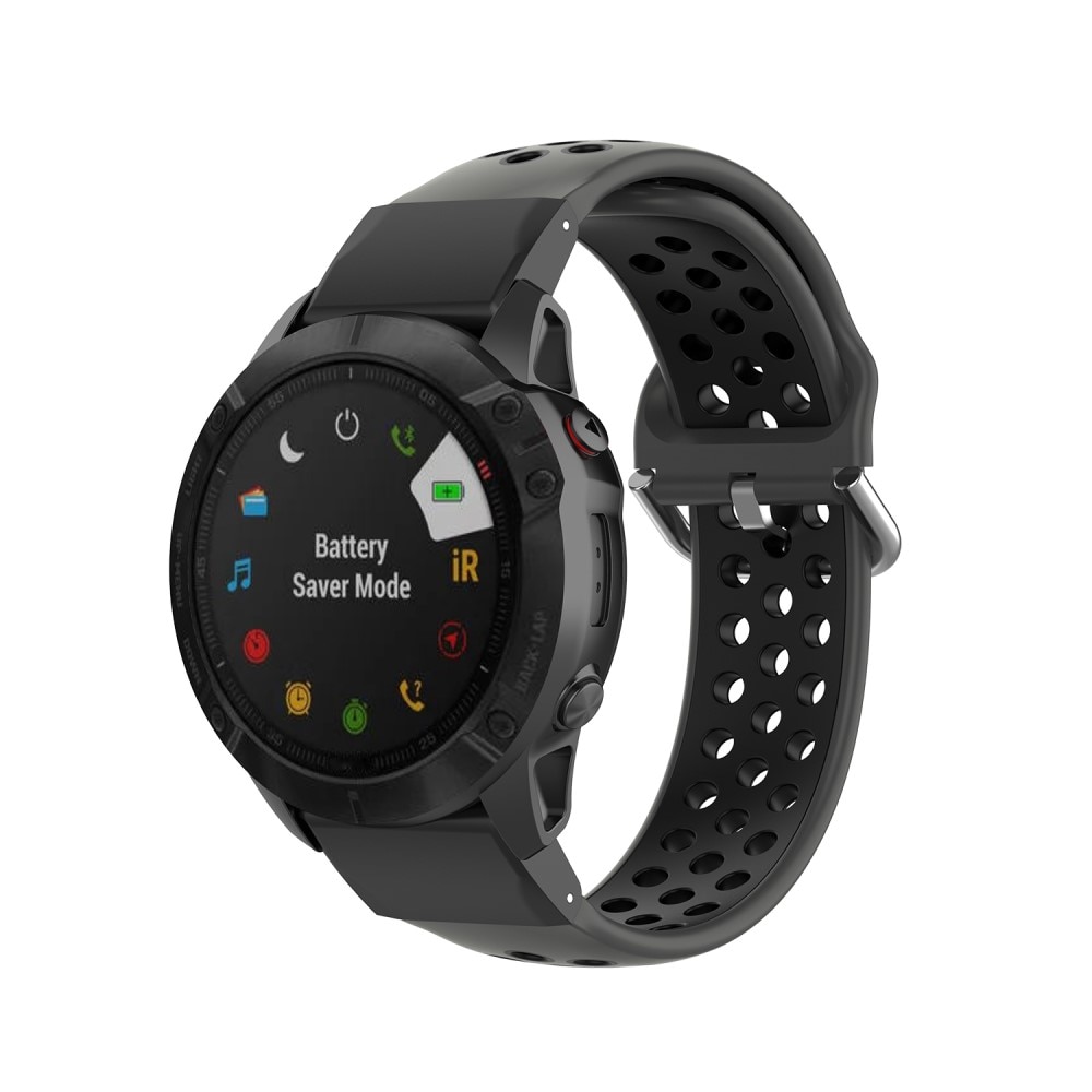 Cinturino Sport in Silicone Garmin Fenix 7X nero