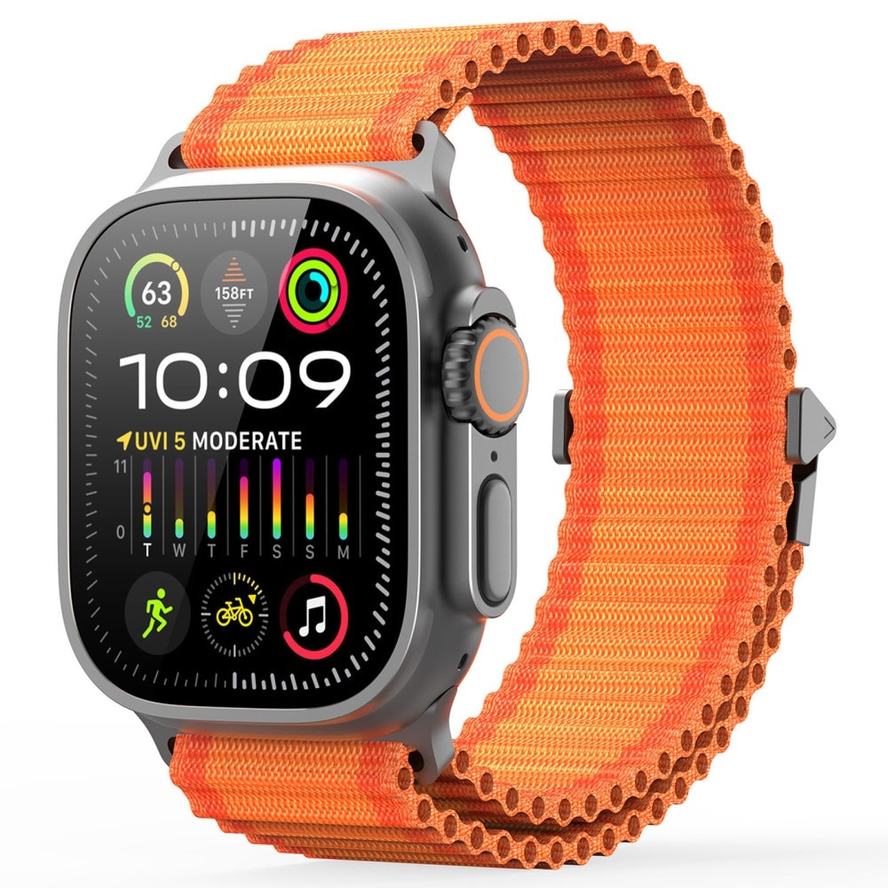Cinturino in Active Nylon Apple Watch Ultra 49mm 2nd Gen Arancione