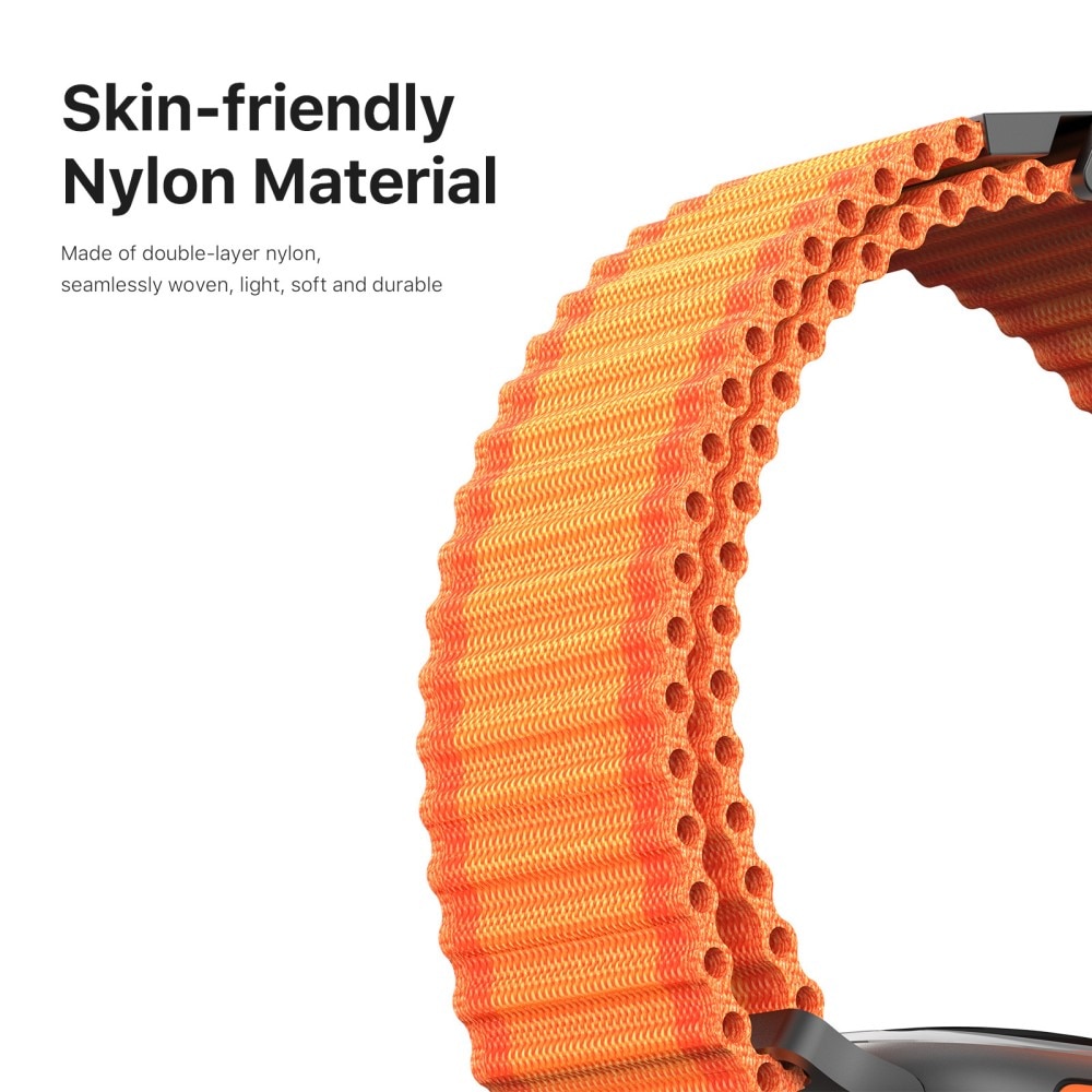 Cinturino in Active Nylon Apple Watch Ultra 49mm 2nd Gen Arancione