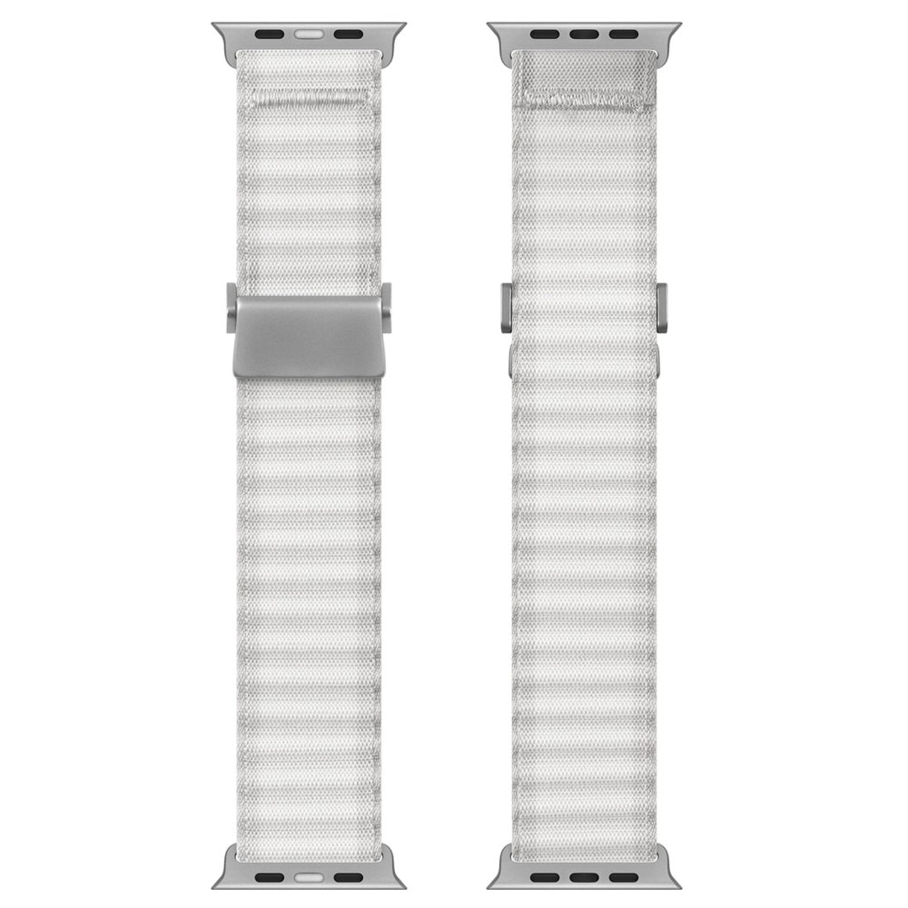 Cinturino in Active Nylon Apple Watch Series 10 46mm Bianco
