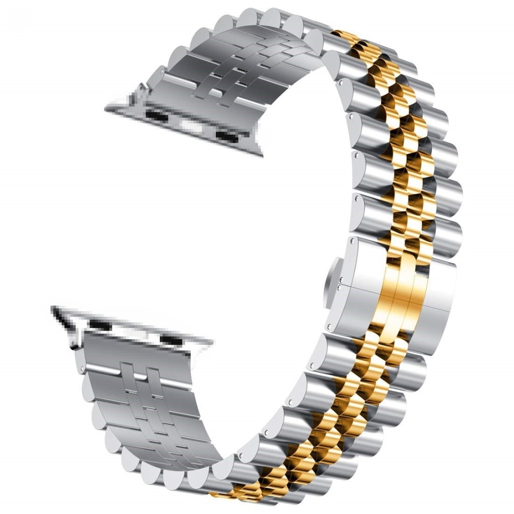 Bracciale in acciaio inossidabile Apple Watch 41mm Series 8 d'argento/oro