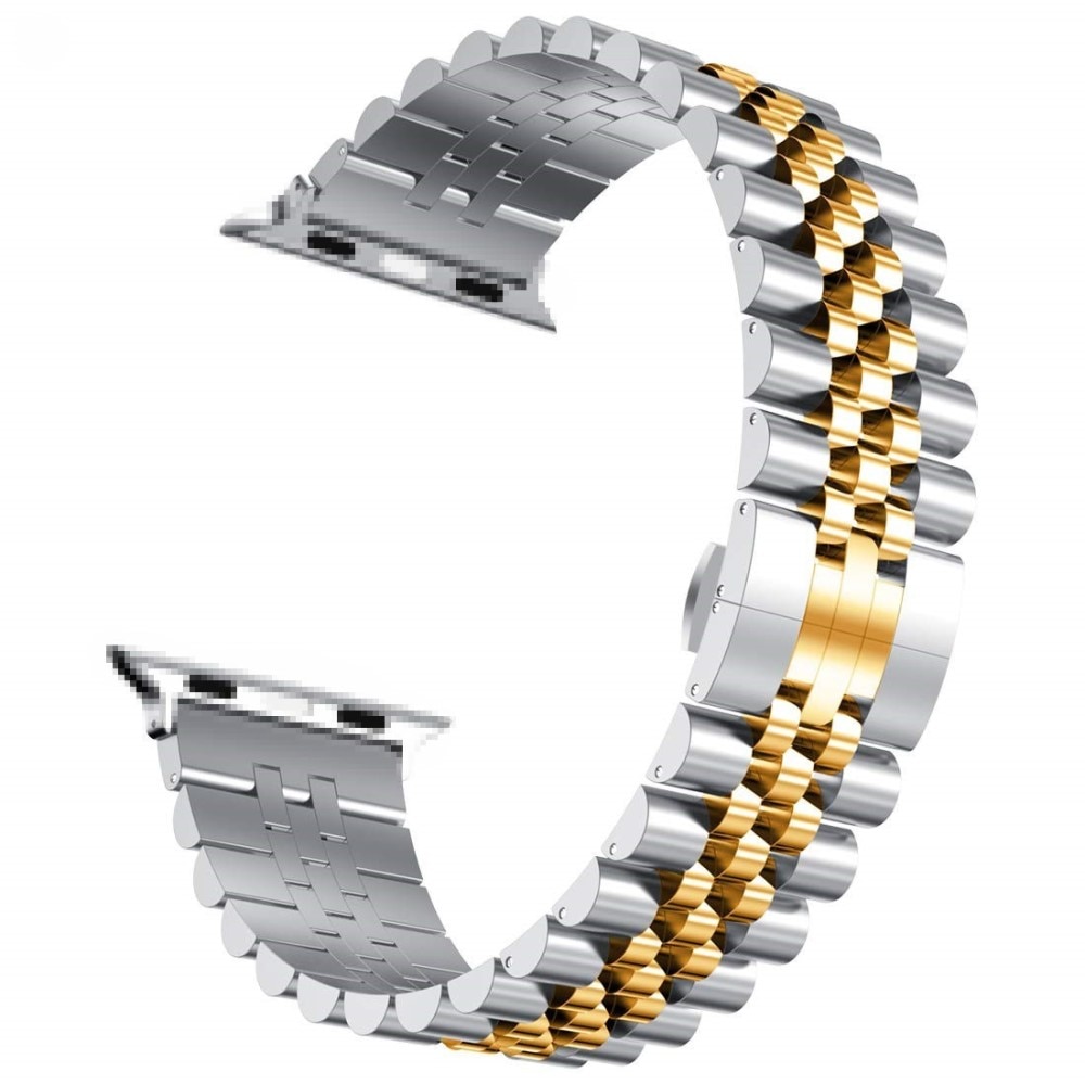 Bracciale in acciaio inossidabile Apple Watch 41mm Series 9 d'argento/oro