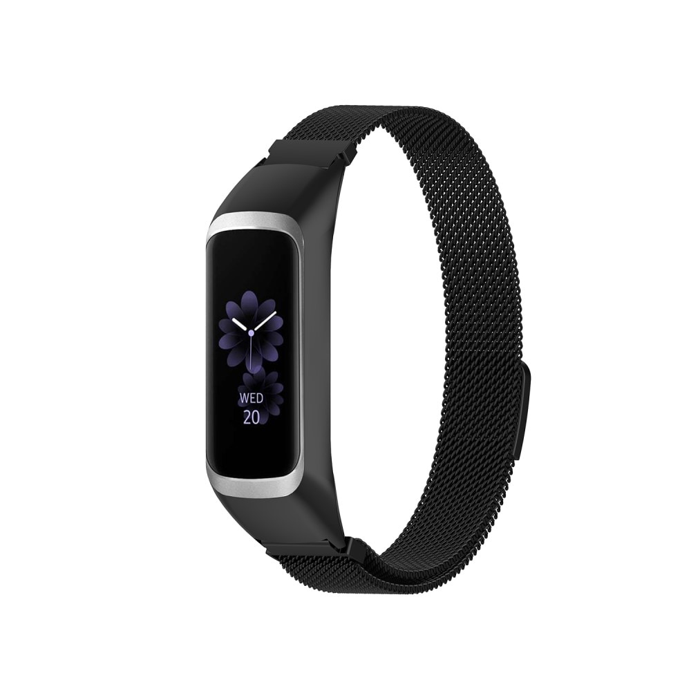 Cinturino in maglia milanese per Samsung Galaxy Fit 2, nero