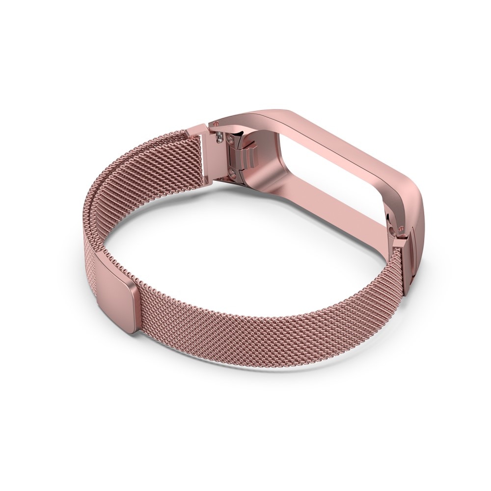 Cinturino in maglia milanese per Samsung Galaxy Fit 2, rosa dorato