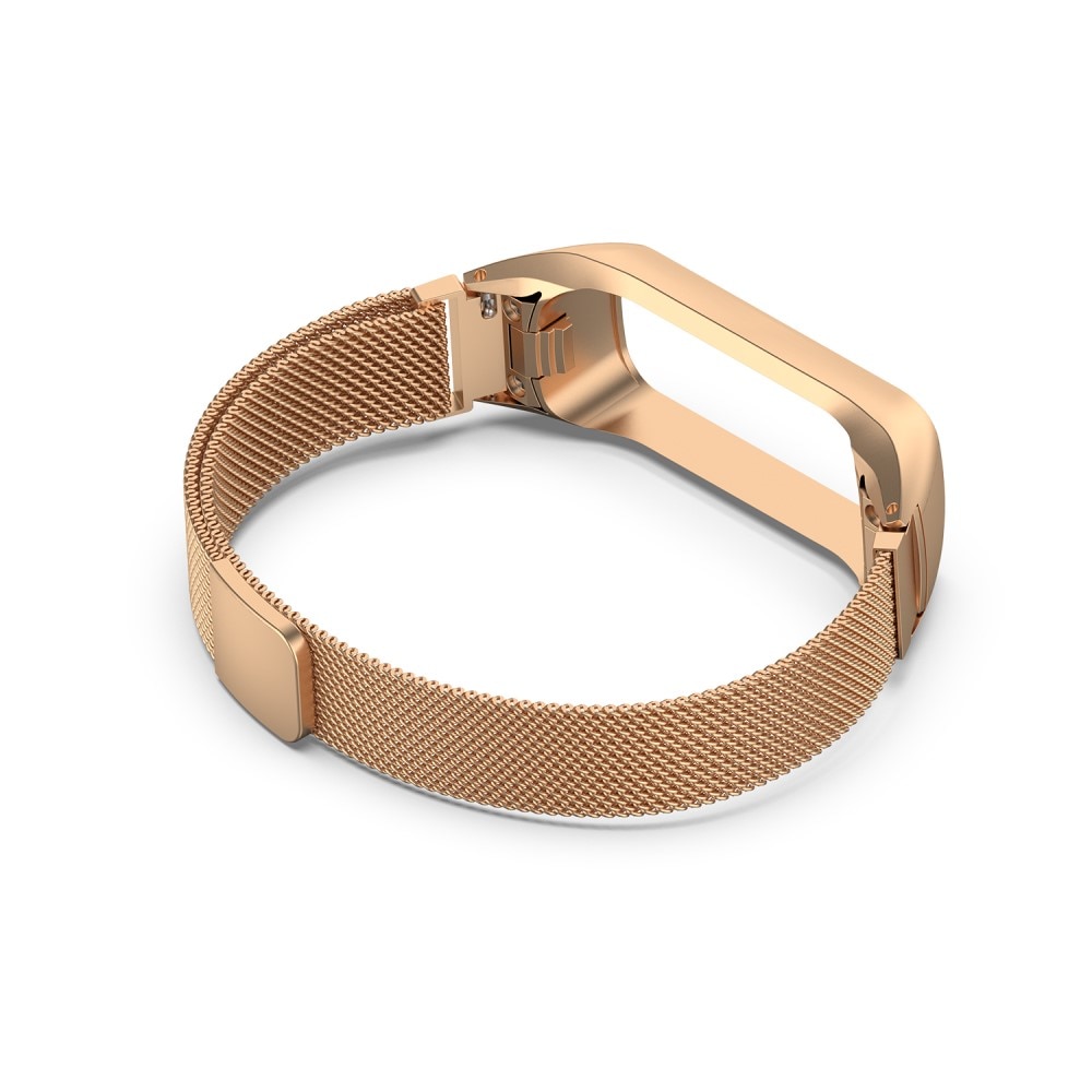 Cinturino in maglia milanese per Samsung Galaxy Fit 2, oro rosa