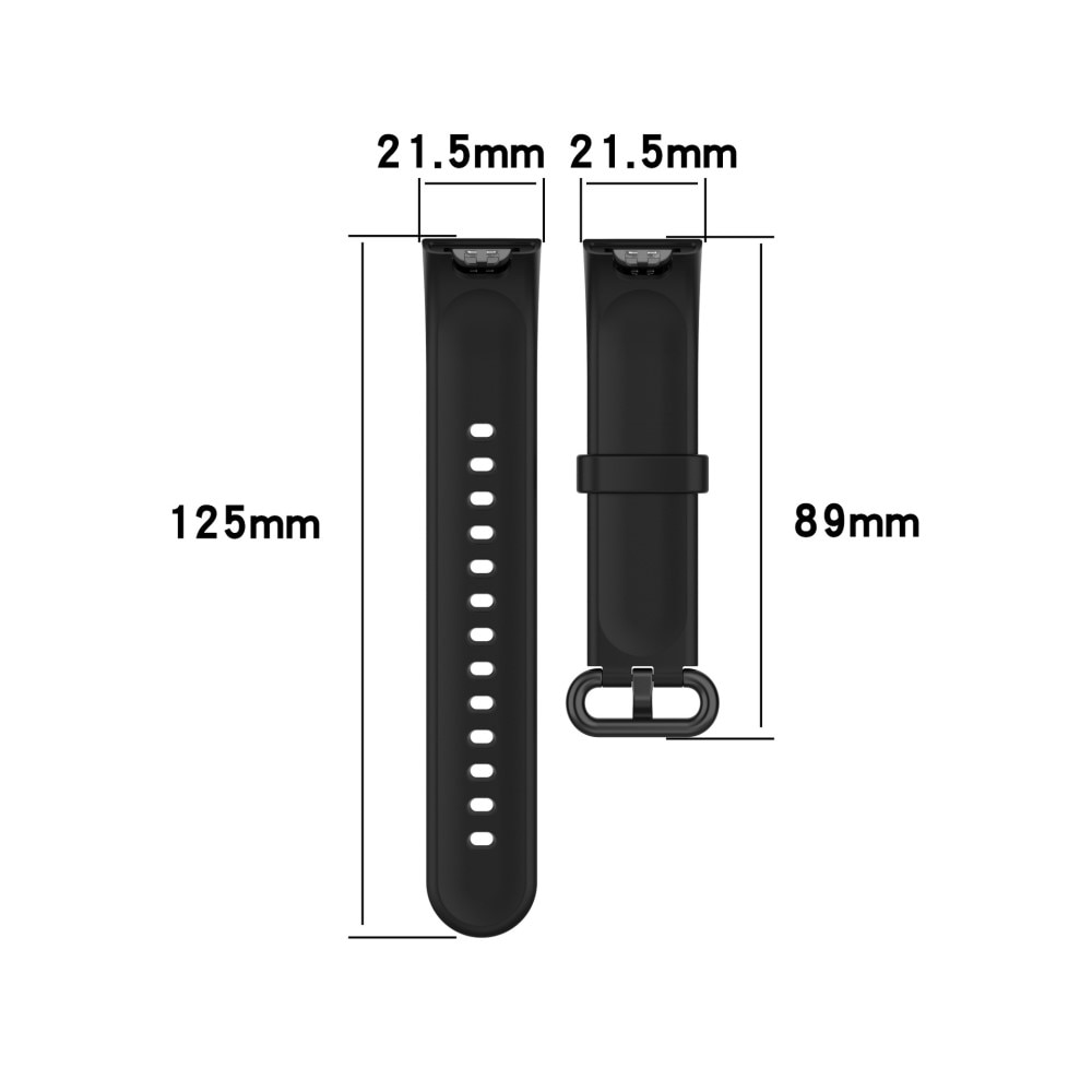 Cinturino in silicone per Xiaomi Mi Watch Lite, nero
