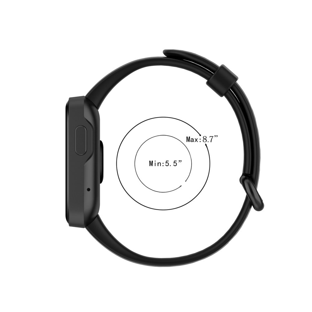 Cinturino in silicone per Xiaomi Mi Watch Lite, nero