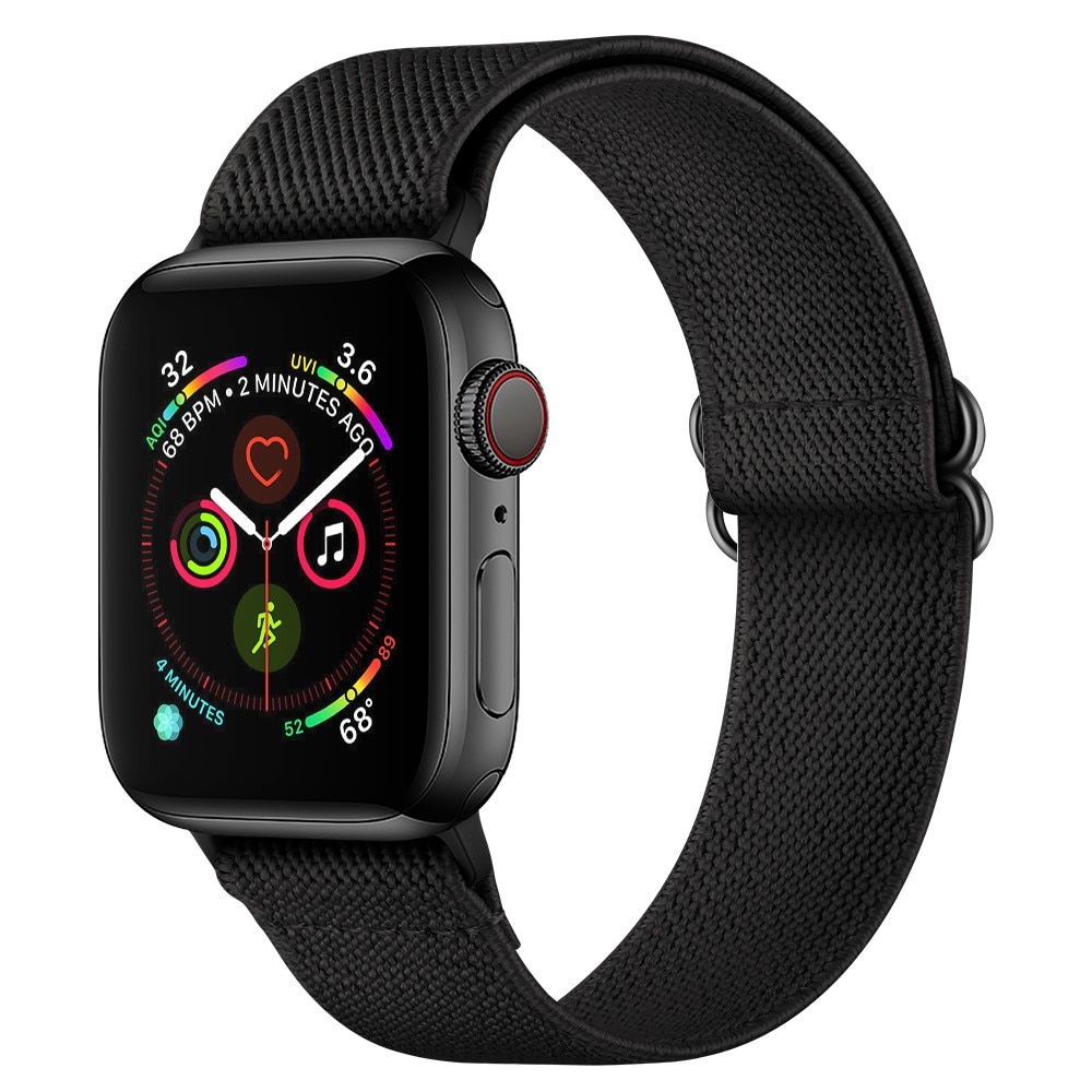 Cinturino in nylon elasticizzato Apple Watch 38mm nero