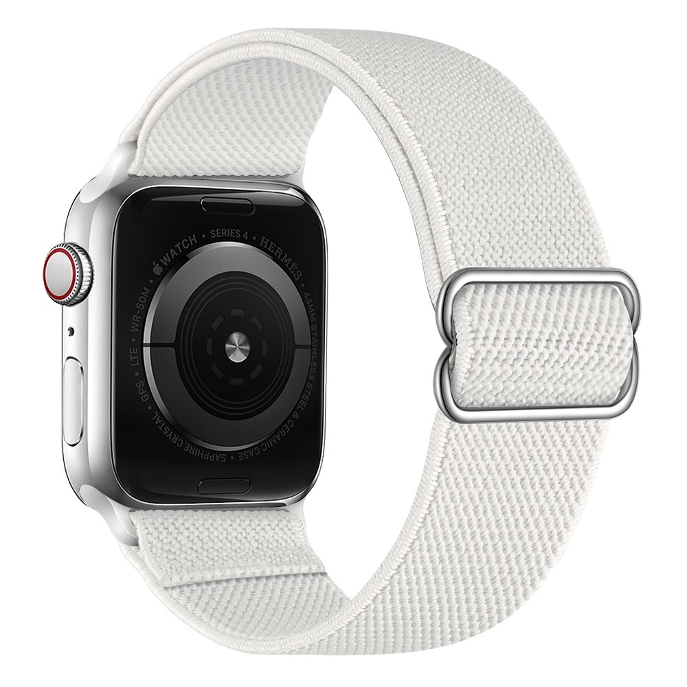 Cinturino in nylon elasticizzato Apple Watch 40mm bianco