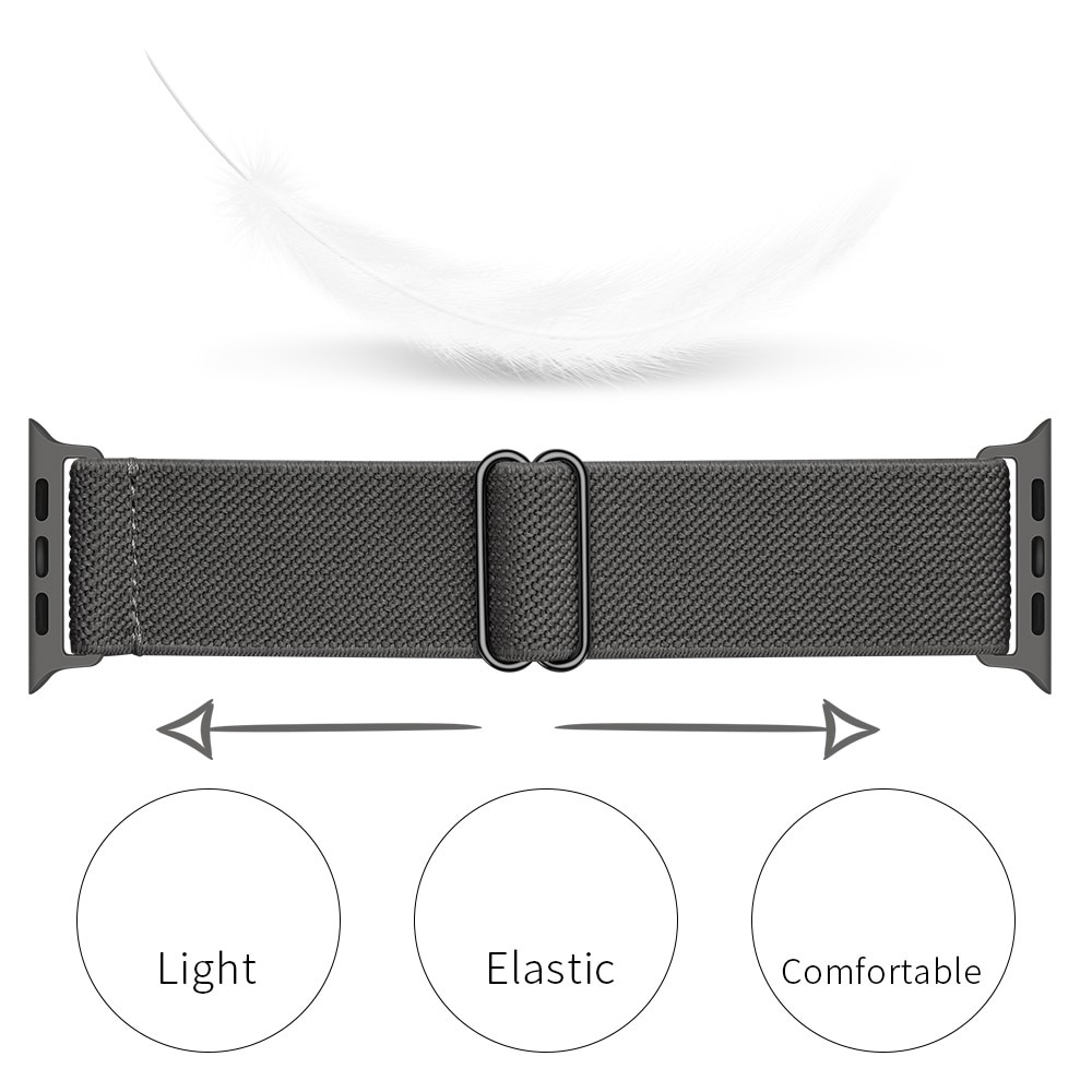 Cinturino in nylon elasticizzato Apple Watch 38mm grigio