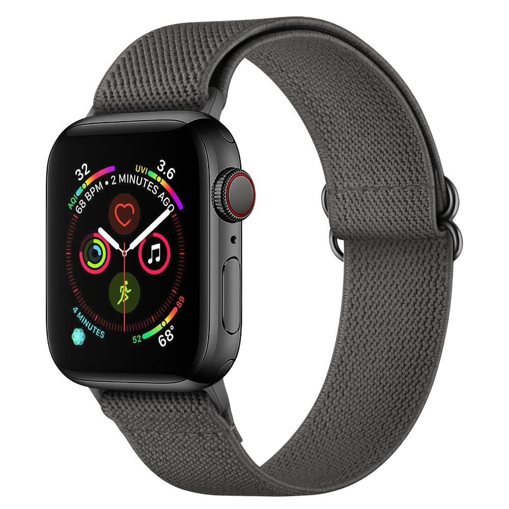 Cinturino in nylon elasticizzato Apple Watch 38/40/41 mm grigio
