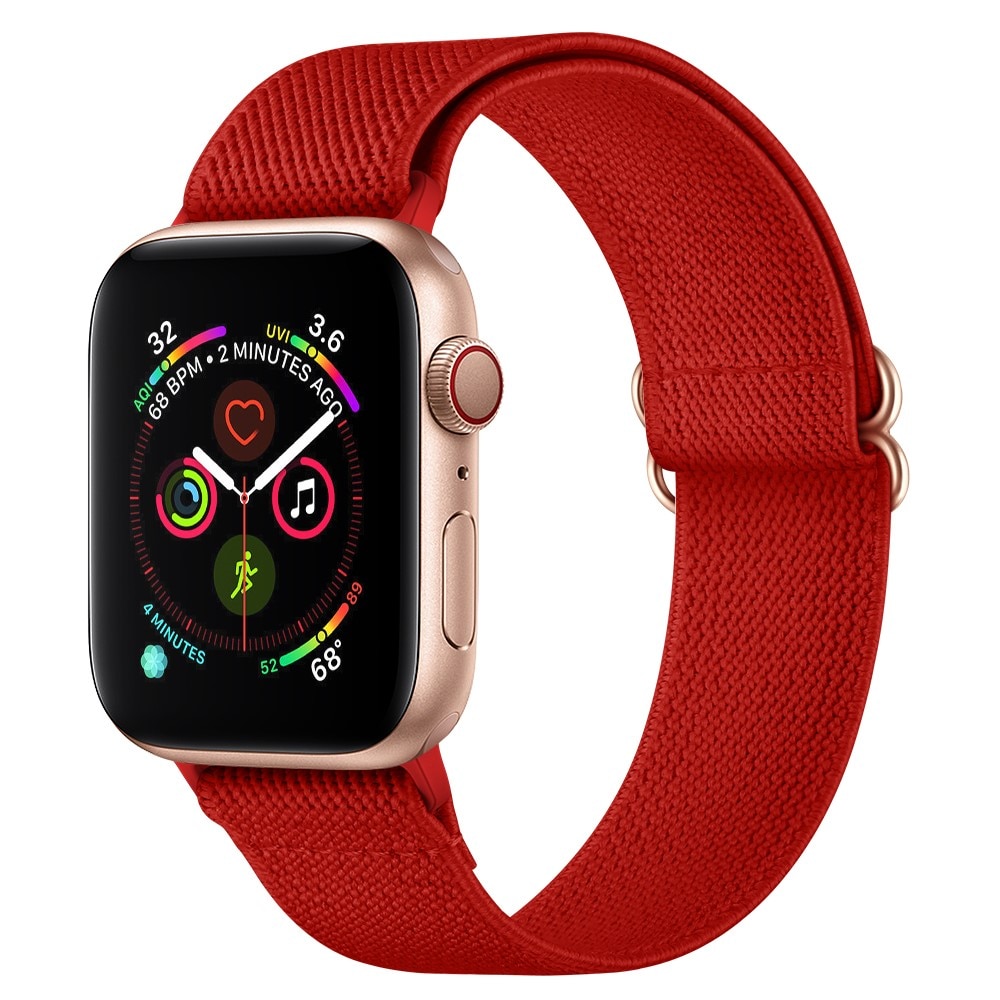 Cinturino in nylon elasticizzato Apple Watch 38/40/41 mm rosso