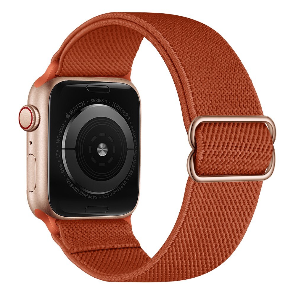 Cinturino in nylon elasticizzato Apple Watch Series 9 41mm, Marrone