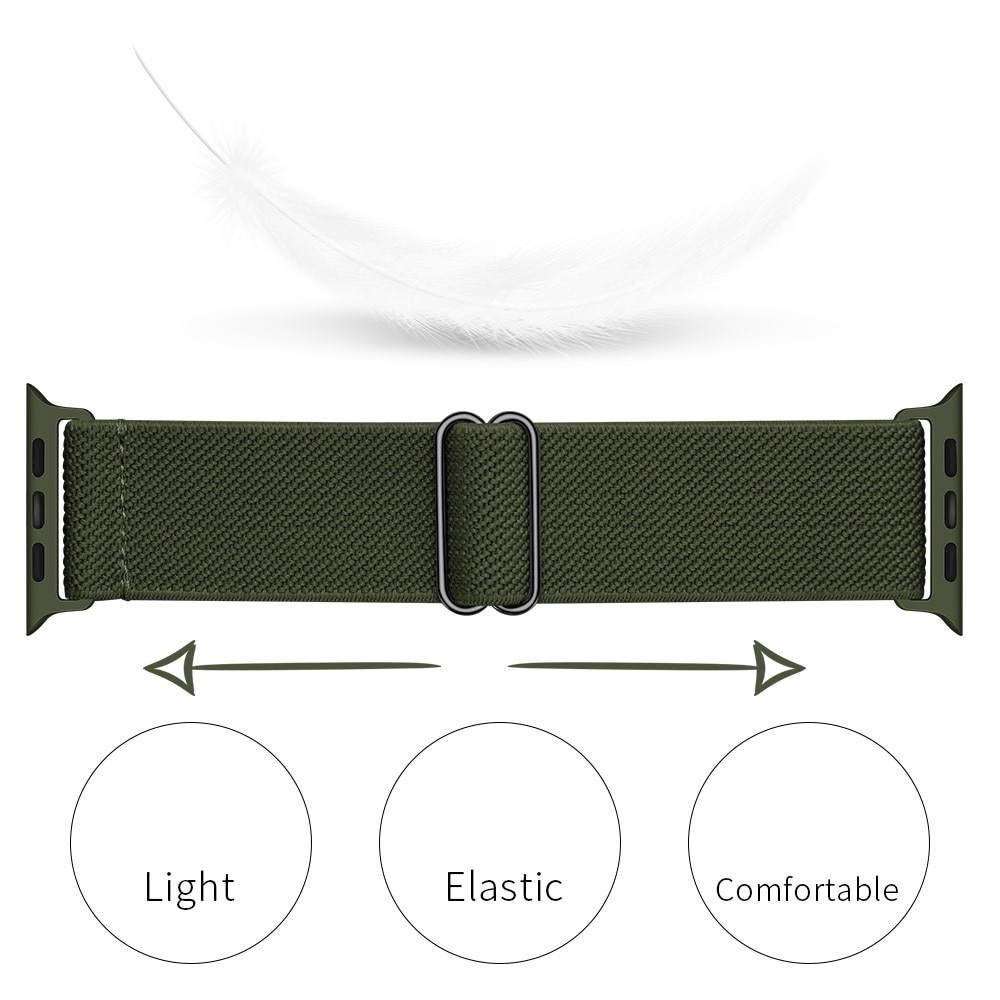 Cinturino in nylon elasticizzato Apple Watch SE 40mm verde