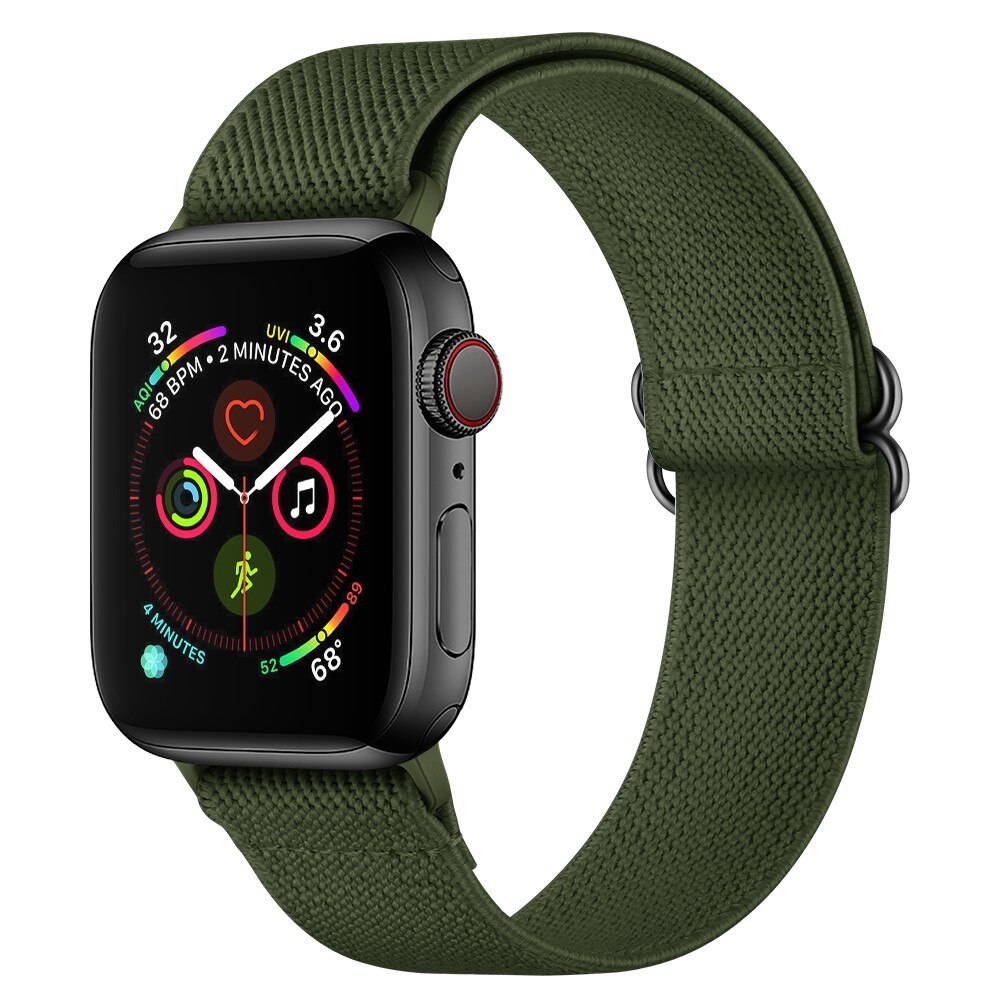 Cinturino in nylon elasticizzato Apple Watch 38mm verde