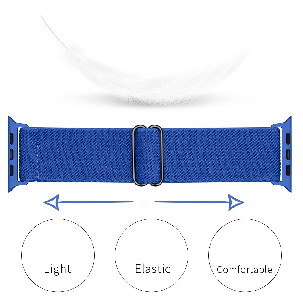 Cinturino in nylon elasticizzato Apple Watch 41mm Series 8 blu