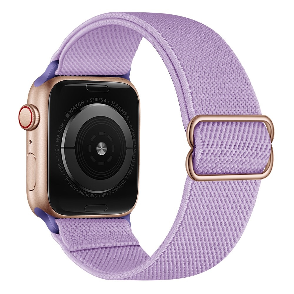 Cinturino in nylon elasticizzato Apple Watch 45mm Series 9 viola