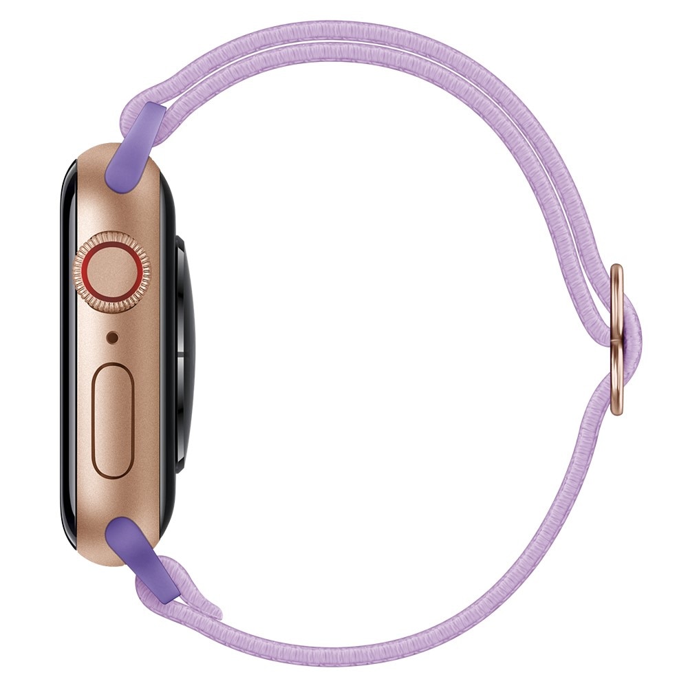 Cinturino in nylon elasticizzato Apple Watch 45mm Series 7 viola