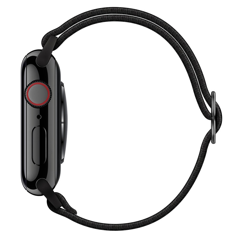 Cinturino in nylon elasticizzato Apple Watch Series 8 45mm, Nero