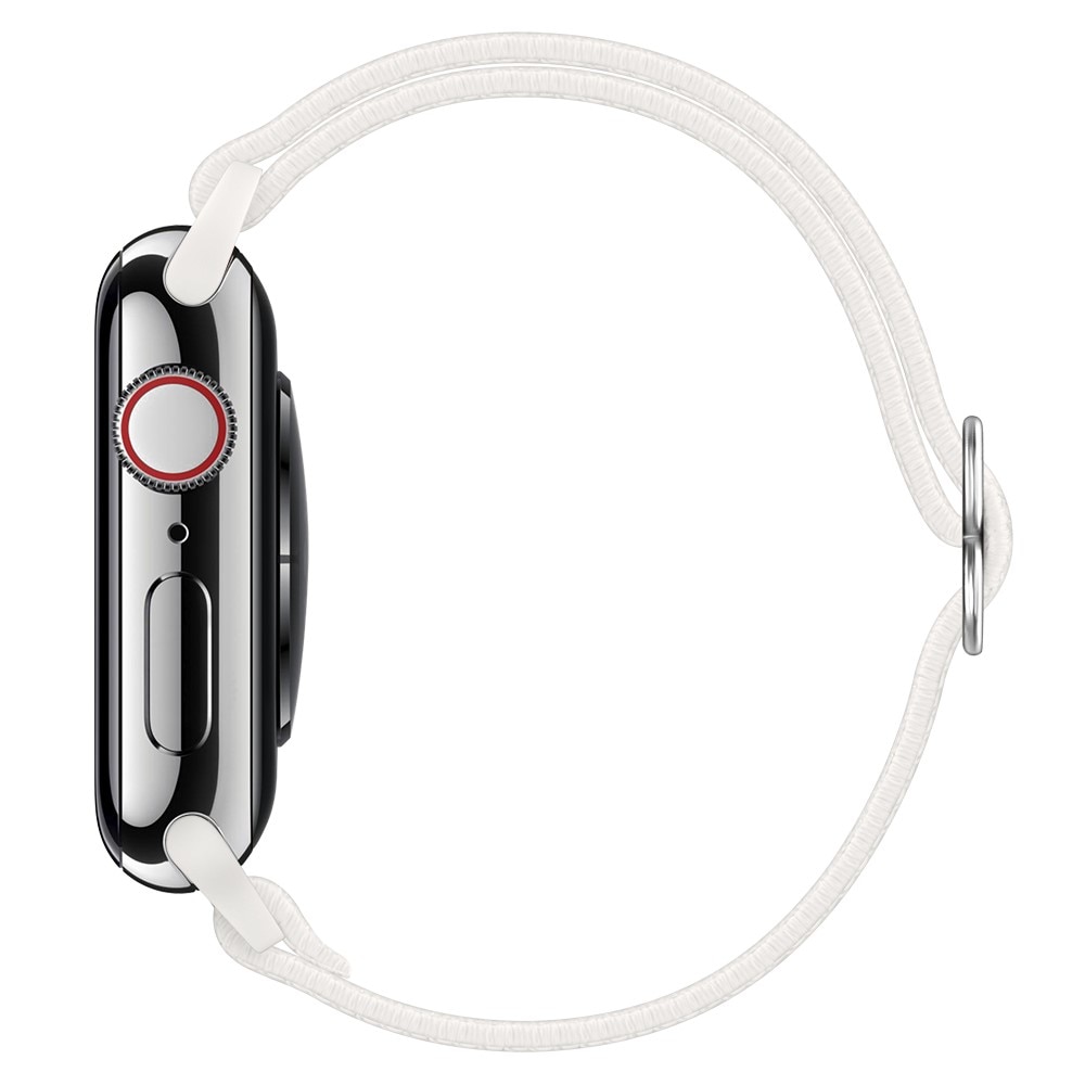 Cinturino in nylon elasticizzato Apple Watch 45mm Series 8 bianco