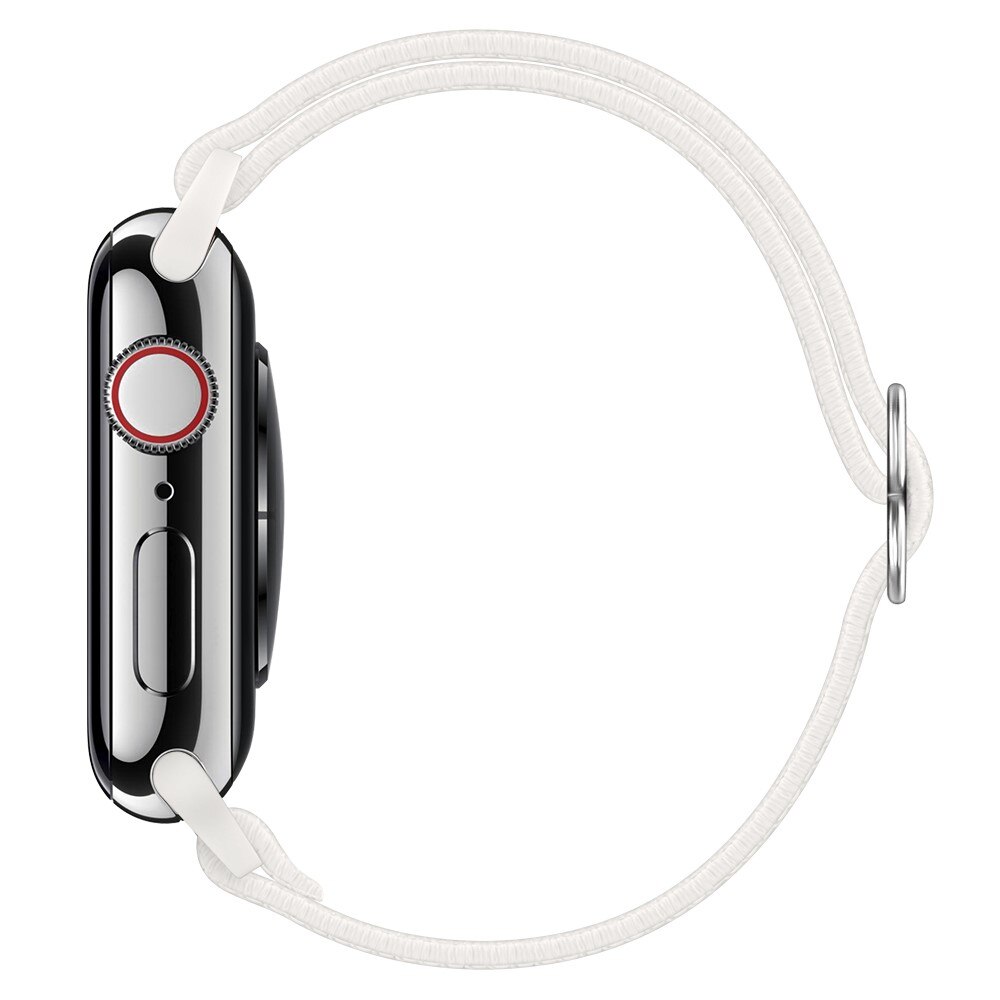 Cinturino in nylon elasticizzato Apple Watch Ultra 49mm bianco