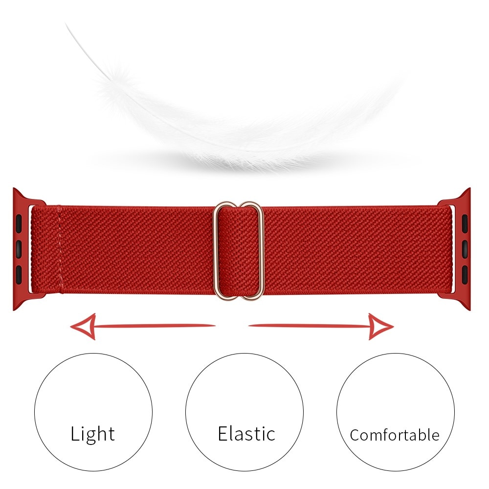 Cinturino in nylon elasticizzato Apple Watch Ultra 49mm rosso