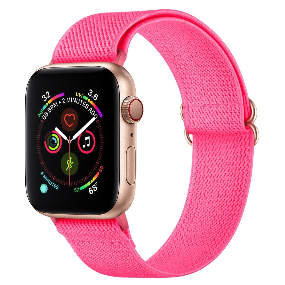 Cinturino in nylon elasticizzato Apple Watch 45mm Series 8 fuchsia