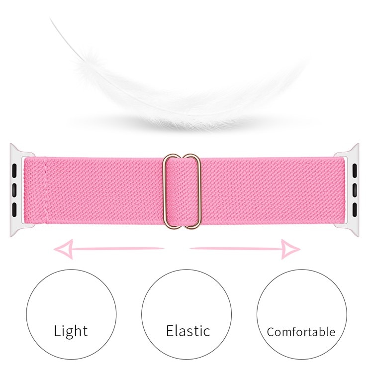 Cinturino in nylon elasticizzato Apple Watch 45mm Series 9 rosa