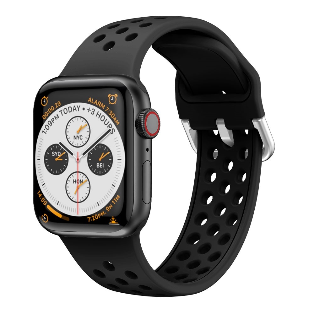 Cinturino Sport in Silicone Apple Watch 42/44/45/49 mm Nero