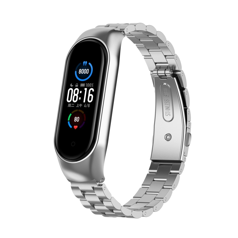 Cinturino in metallo Xiaomi Mi Band 5/6 D'argento