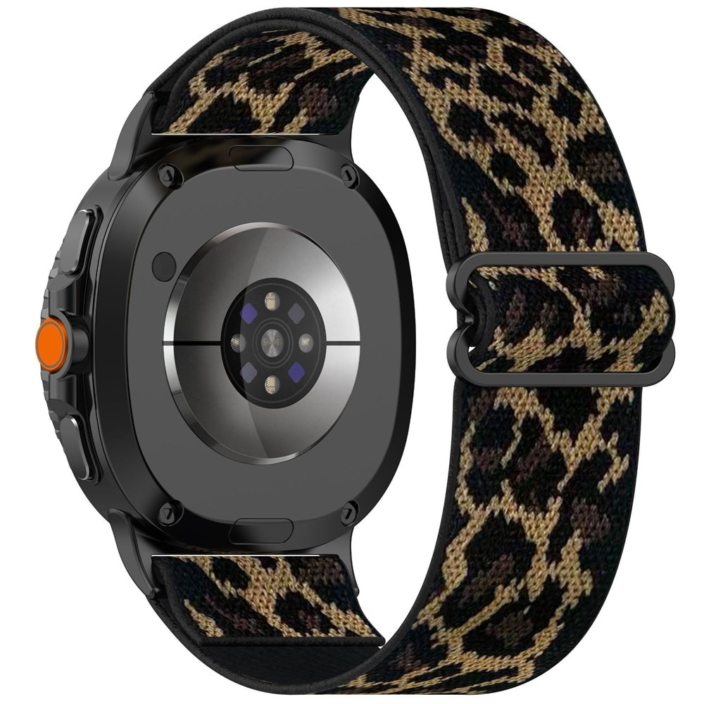 Cinturino in nylon elasticizzato Samsung Galaxy Watch 8 40mm, Leopardo