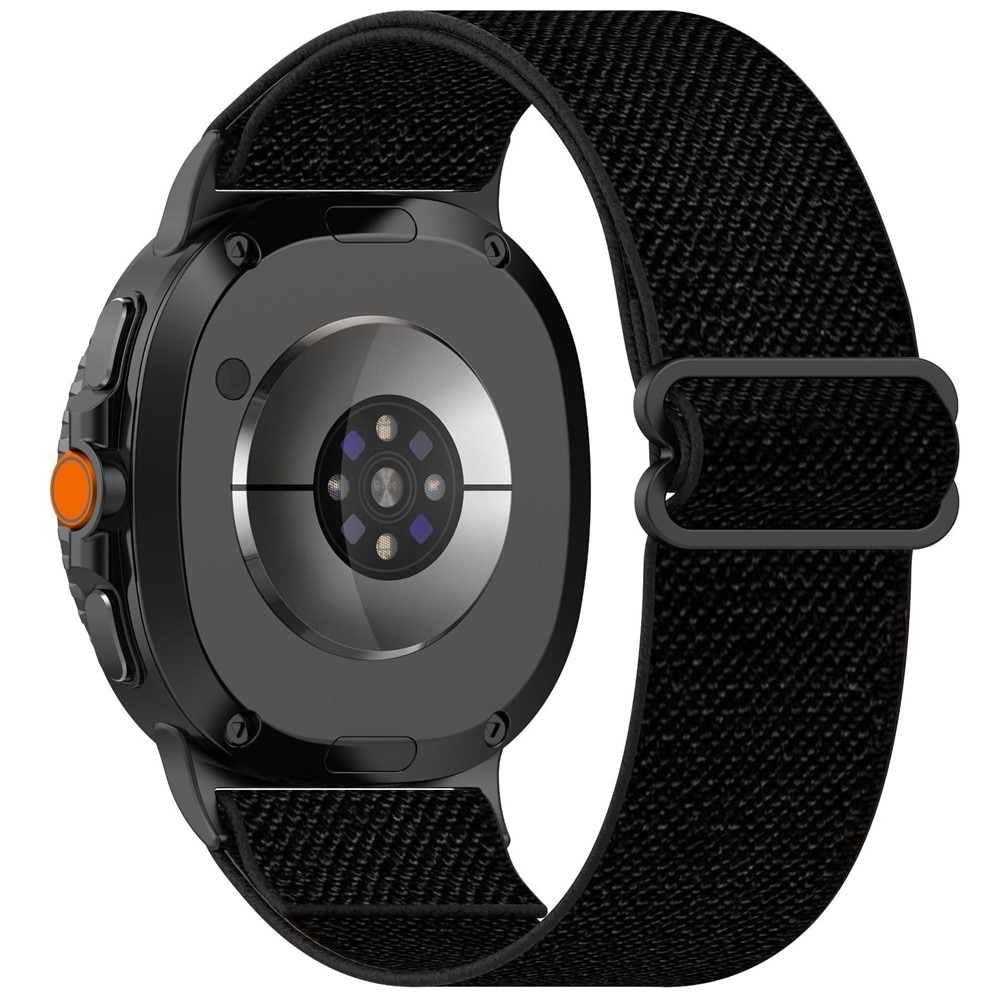 Cinturino in nylon elasticizzato Samsung Galaxy Watch Ultra (2025), Nero