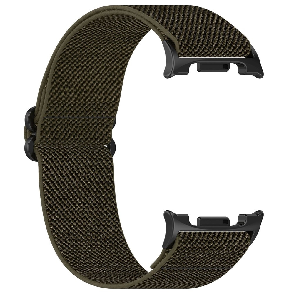 Cinturino in nylon elasticizzato Samsung Galaxy Watch 8 40mm, Verde scuro