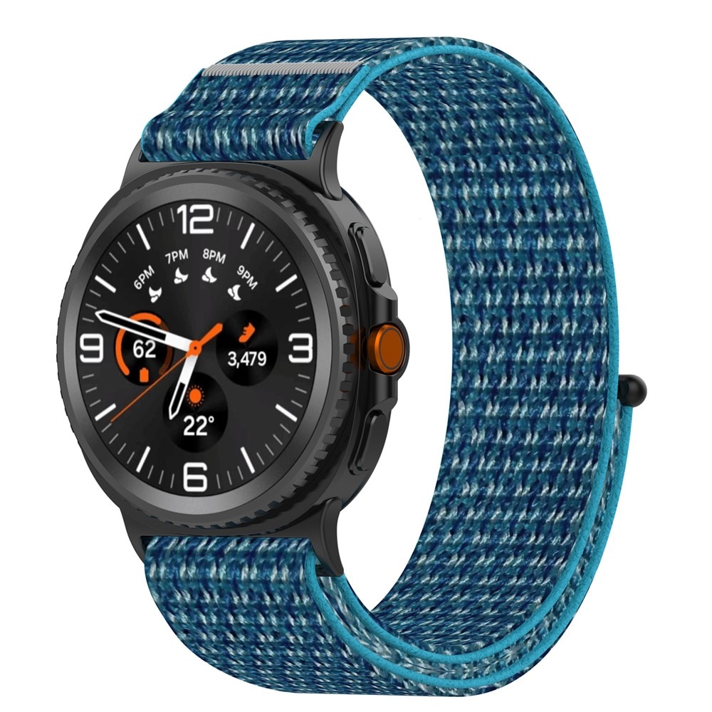 Cinturino in nylon Samsung Galaxy Watch 8 Classic Blu