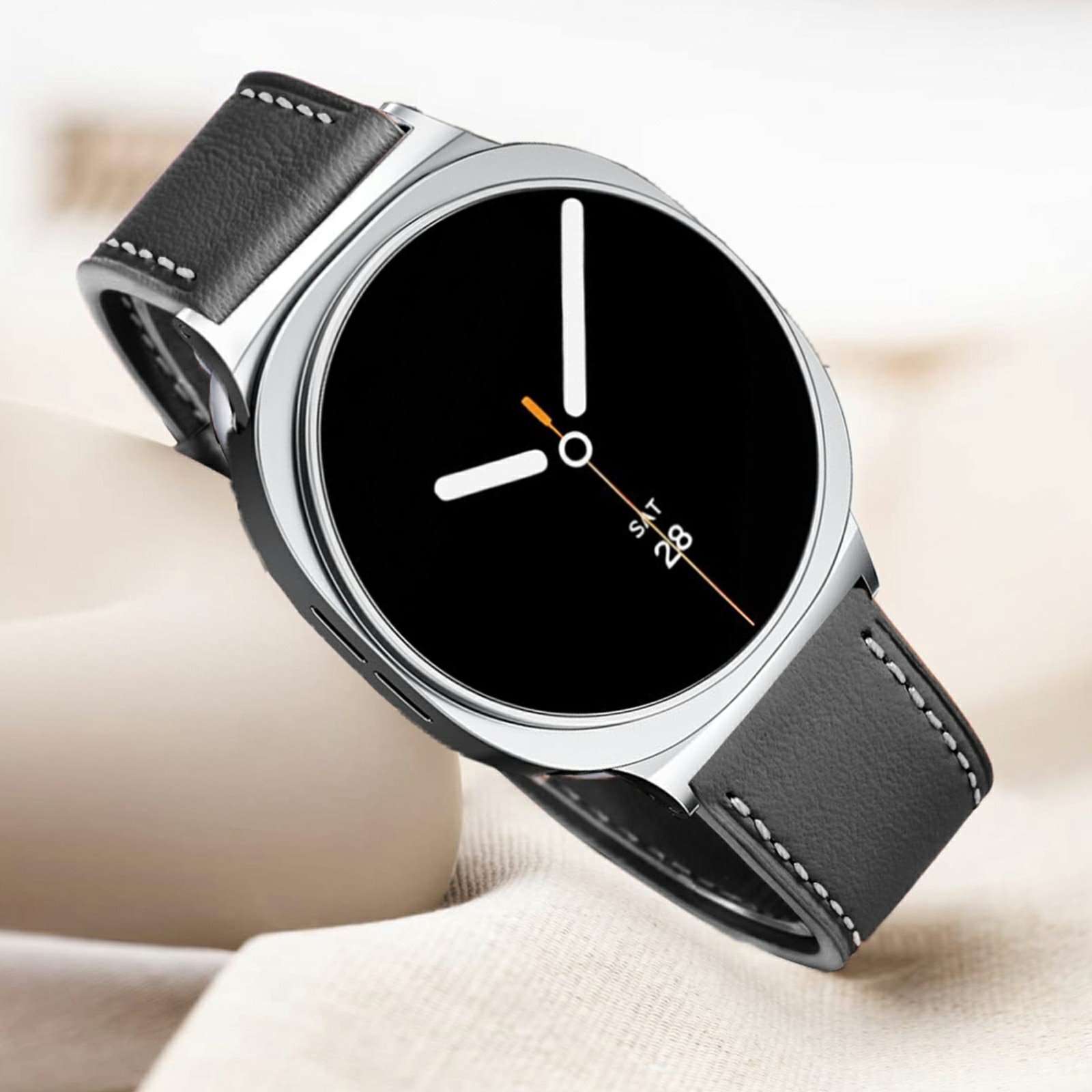 Cinturino in pelle Samsung Galaxy Watch 8 44mm Nero