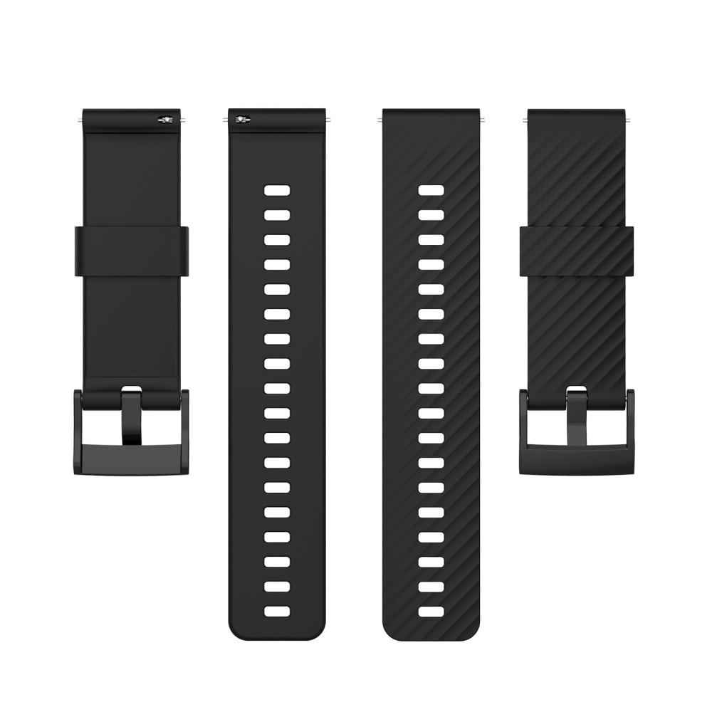Cinturino in silicone per Mobvoi Ticwatch Pro 5 nero