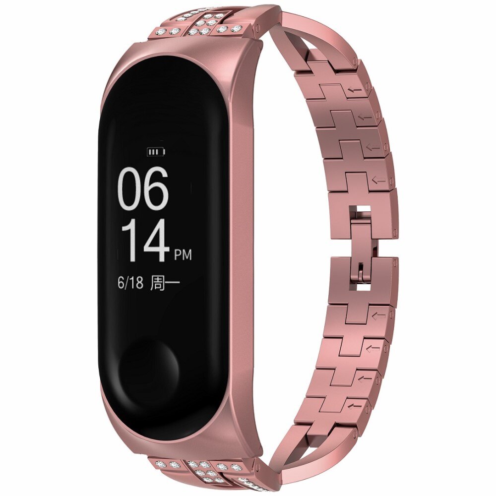 Cinturino Cristallo Xiaomi Mi Band 3/4 Rose Gold