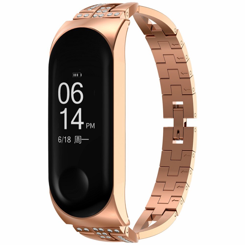 Cinturino Cristallo Xiaomi Mi Band 3/4 Oro rosa